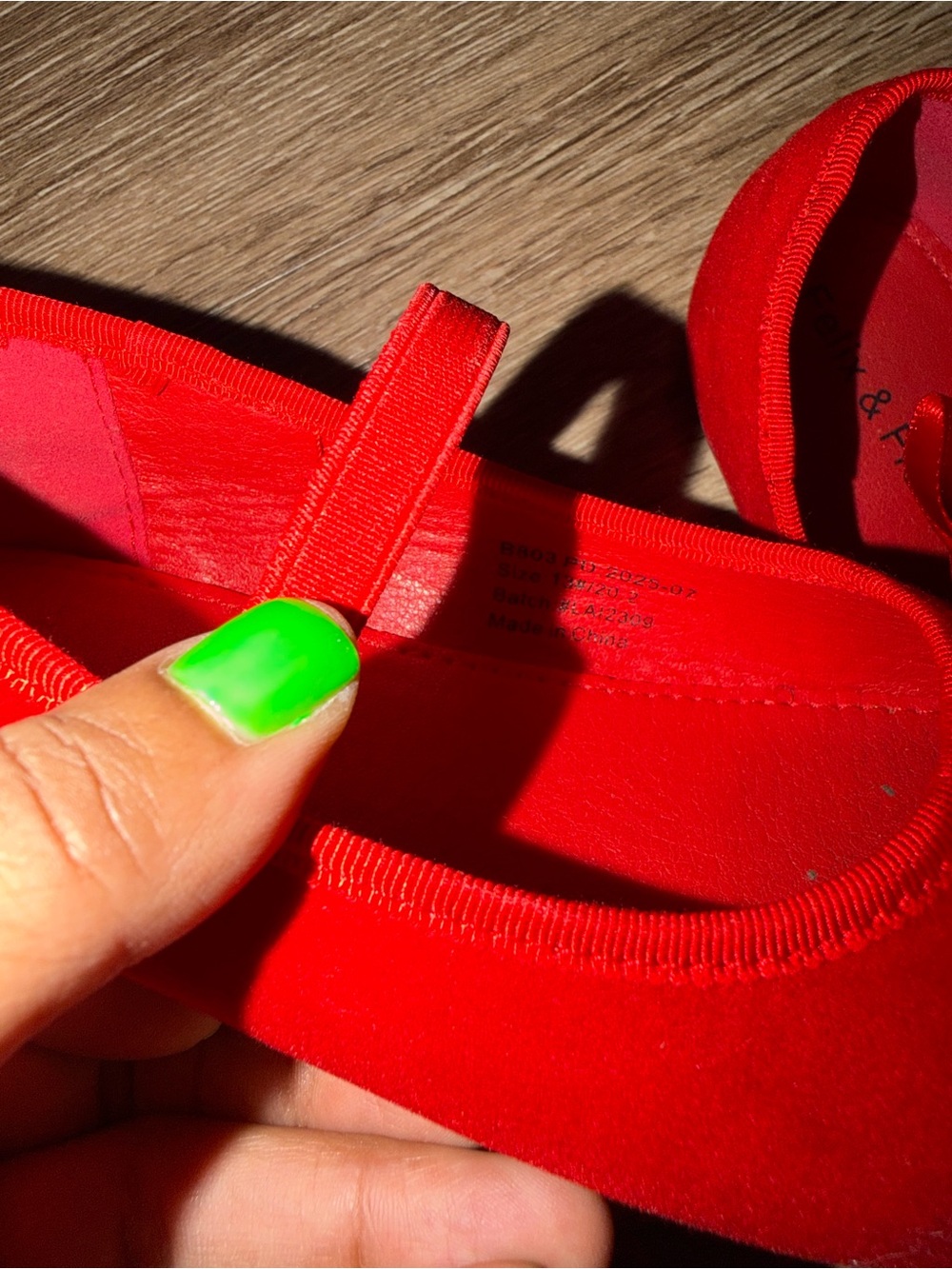 Cat and Jack Ballet Flats Size 13 - Picture 2 of 2